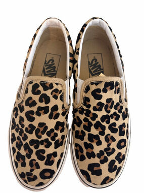 Vans Slip-On Leopard Canvas Shoes | EUC | Sz 6.5